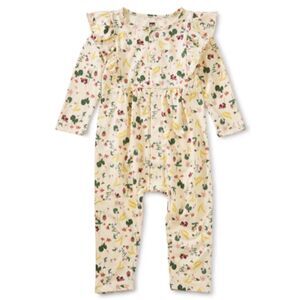NWOT Tea Collection button front romper 3-6 Mon $40 C13